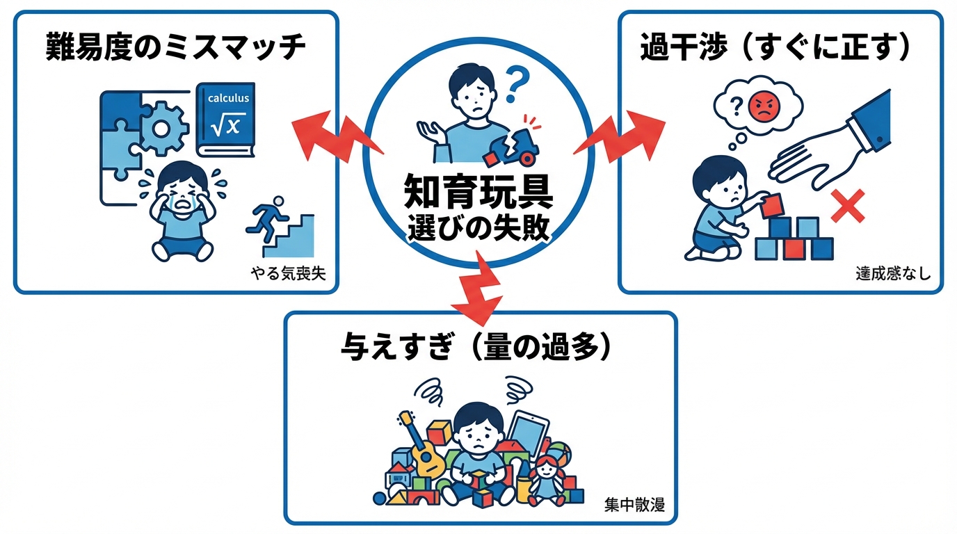 知育玩具選びでよくある失敗と注意点