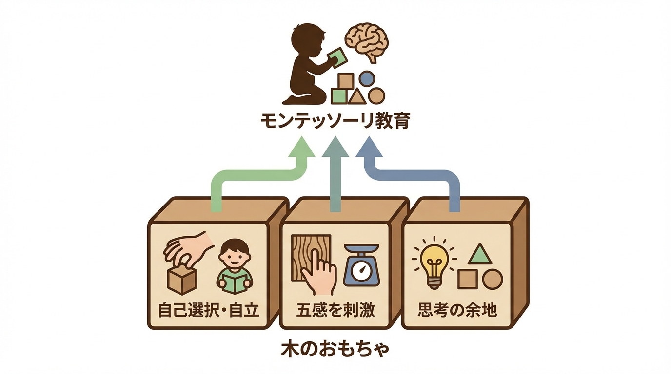 モンテッソーリ教育と木のおもちゃの深い関係