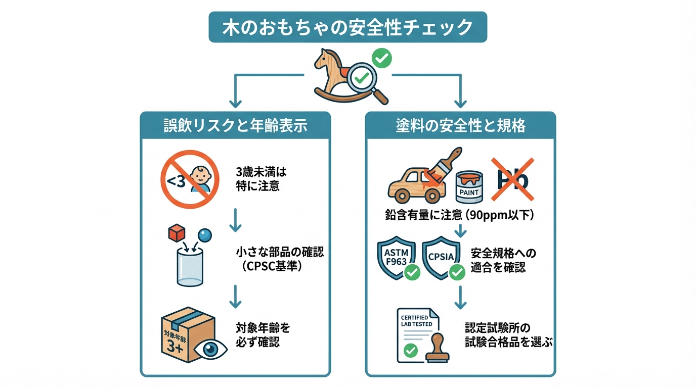 安全な木のおもちゃを見極めるためのチェックポイント
