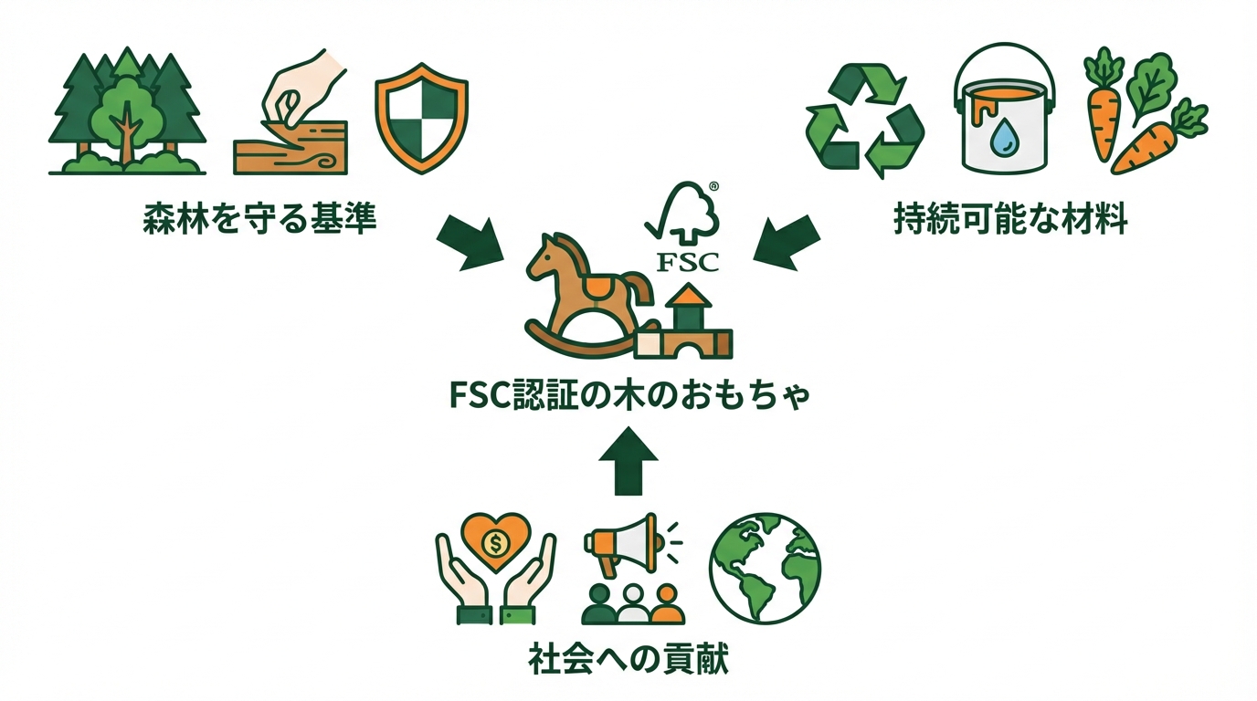 サステナビリティとFSC認証で選ぶ木のおもちゃ