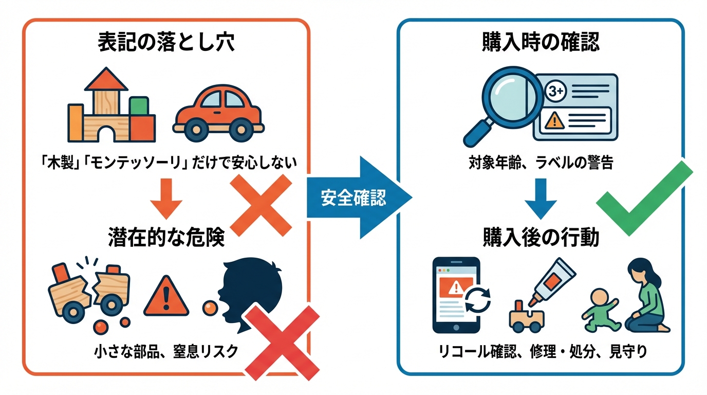 木のおもちゃ選びで失敗しないための注意点