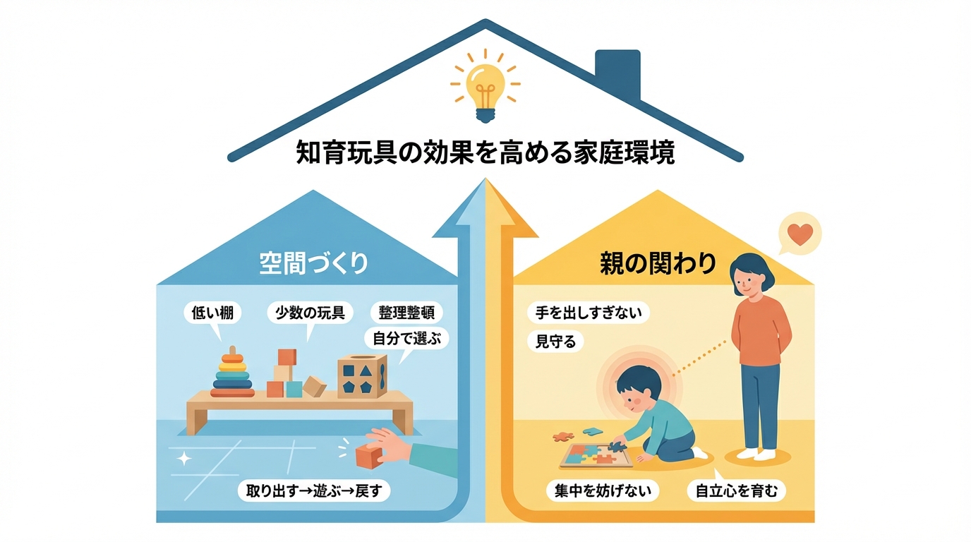 知育玩具の効果を高める家庭環境のつくり方