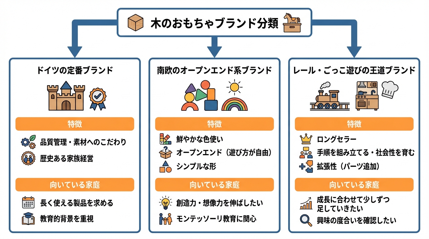 人気ブランドの特徴と向いている家庭