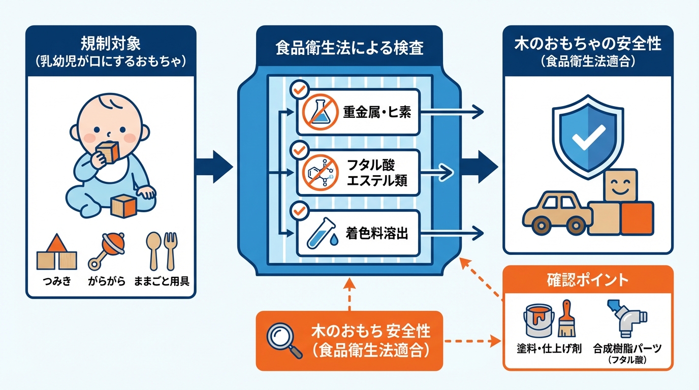 木のおもちゃと食品衛生法の関係