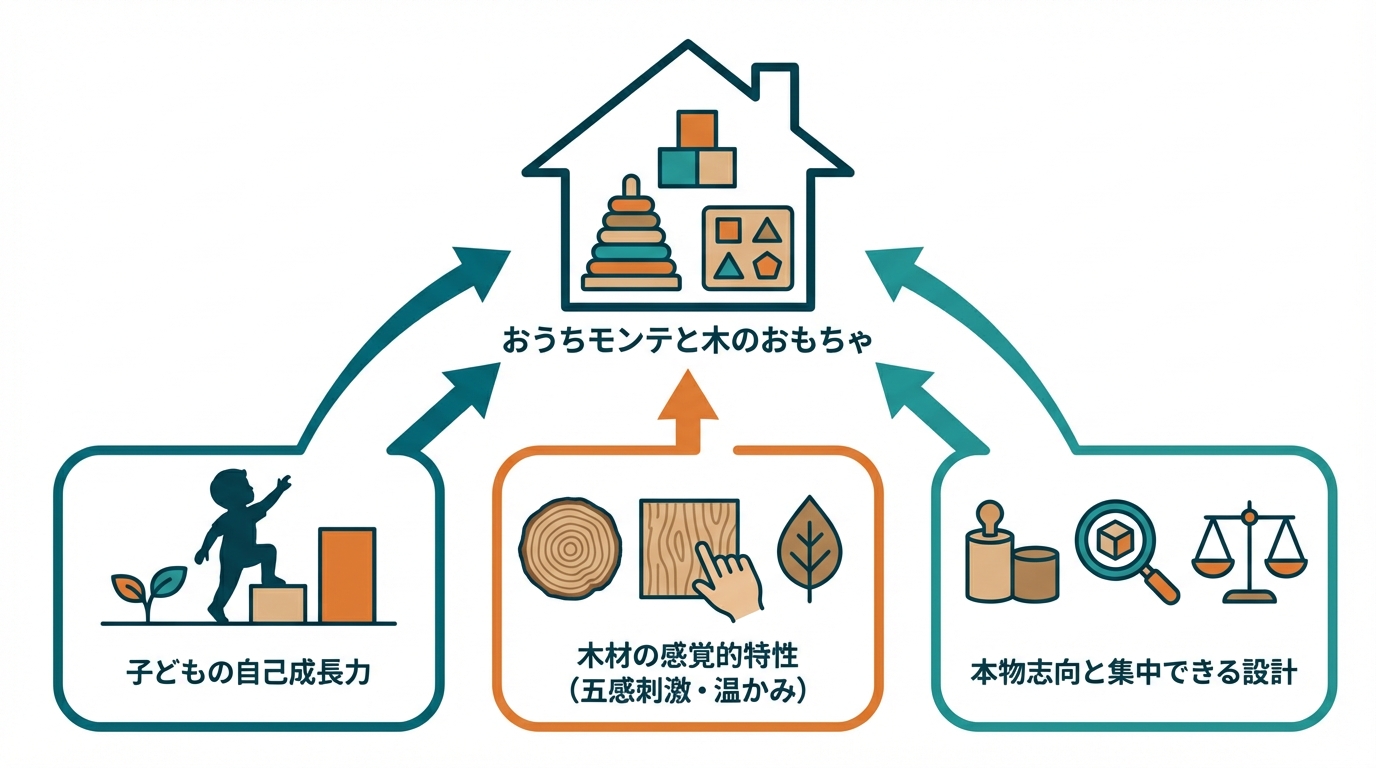 おうちモンテと木のおもちゃの基本