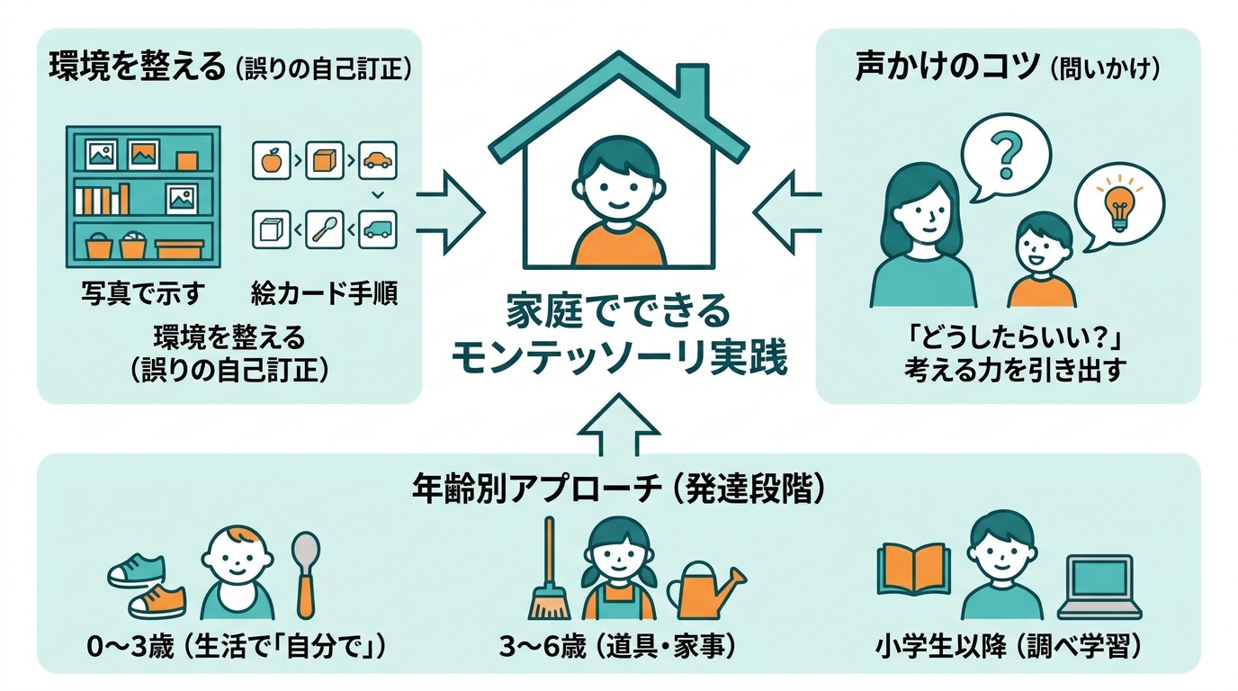 家庭でできるモンテッソーリ実践